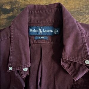 Ralph Lauren Burgundy Button-Up